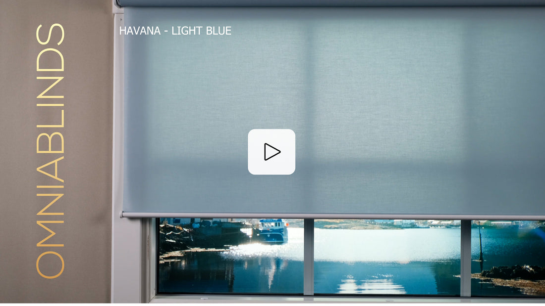 Havana - Light Blue - Smart roller shade