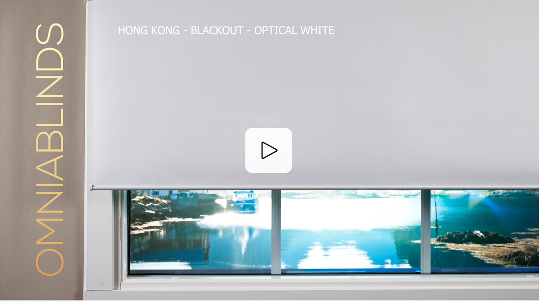 Hong Kong - Blackout - Optical White - Smart roller shade