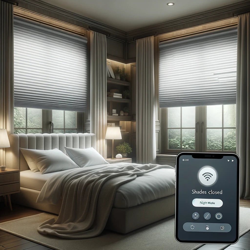 enhanced privacy with automatic smart shades
