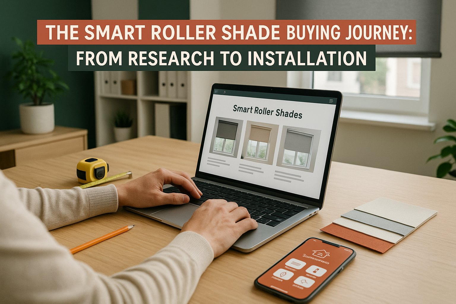 smart roller shade buying journey research to installation