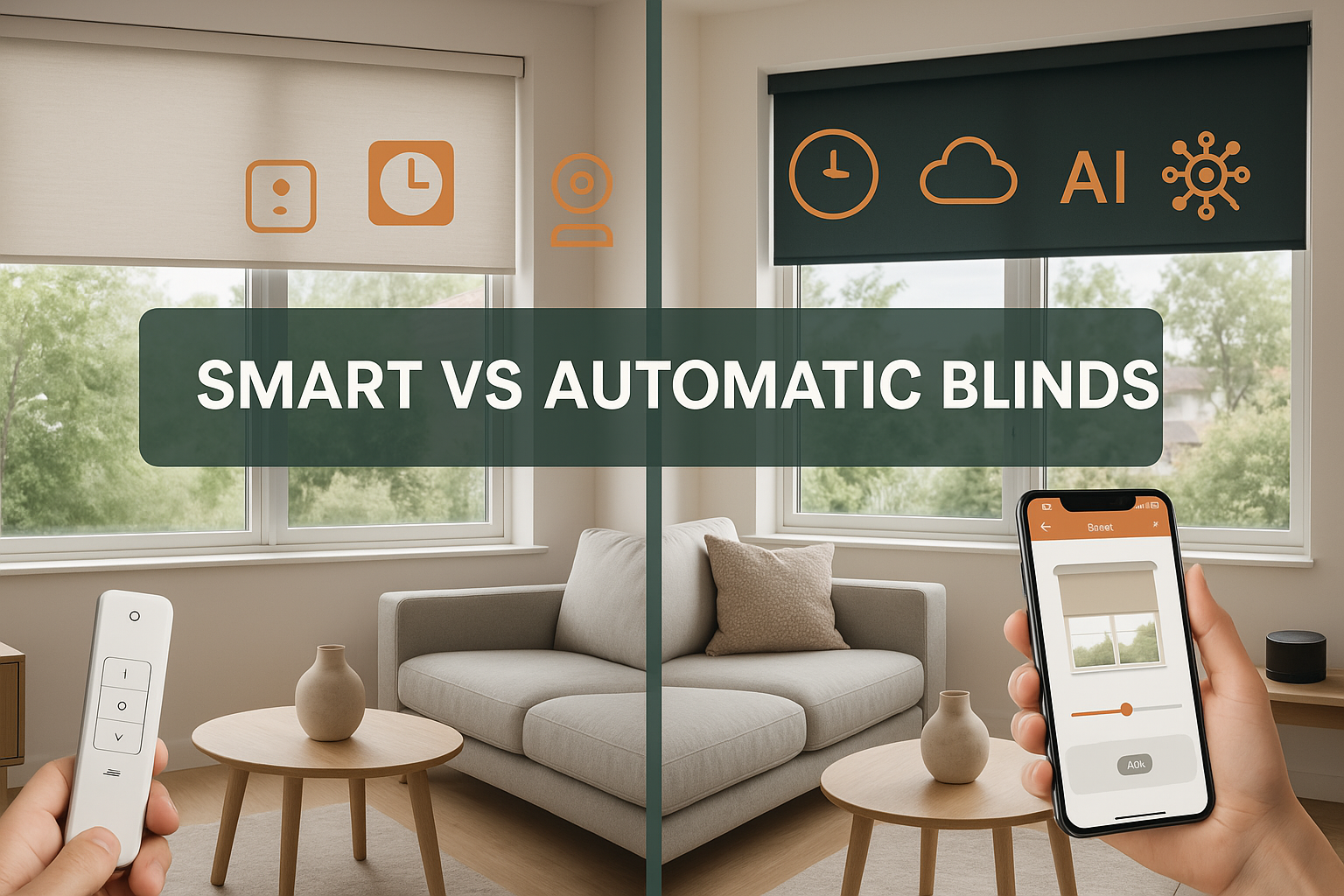 smart vs automatic blinds
