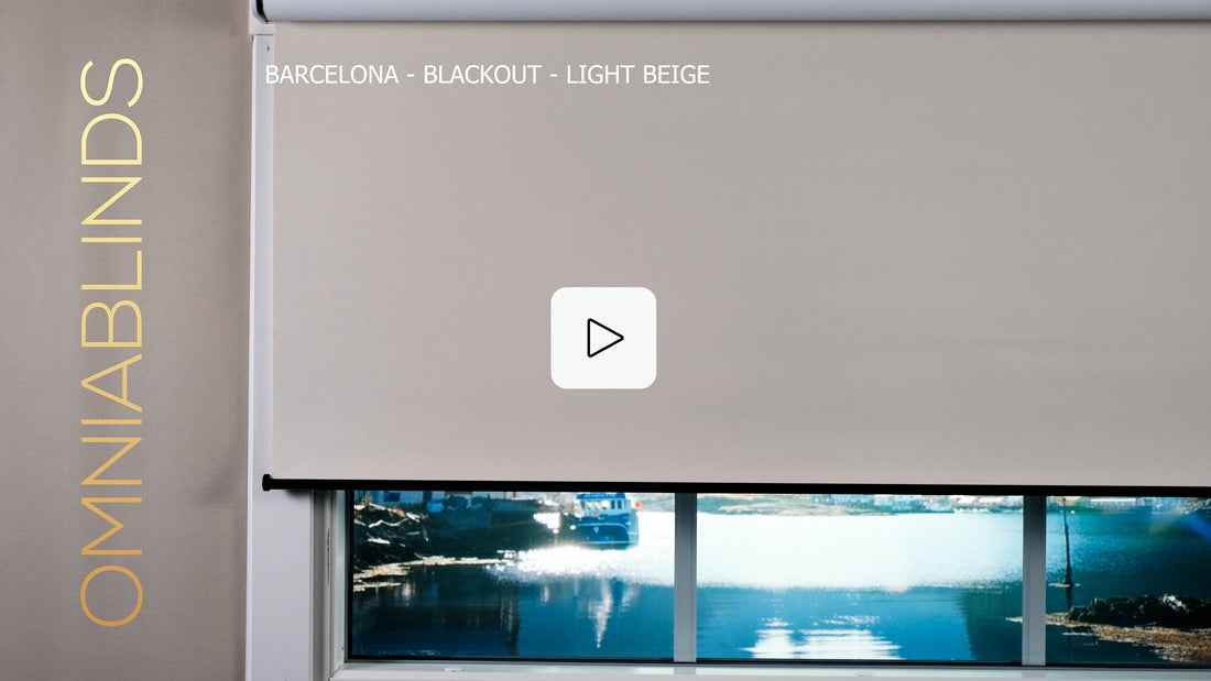 Barcelona - Blackout - Light Beige - Smart roller shade