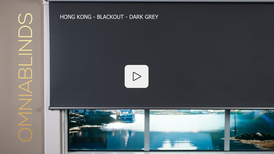 Hong Kong - Blackout - Dark Grey - Smart roller shade