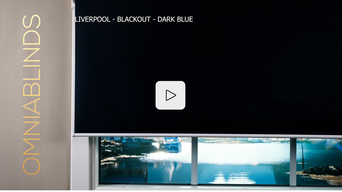 Liverpool - Blackout - Dark Blue - Smart roller shade