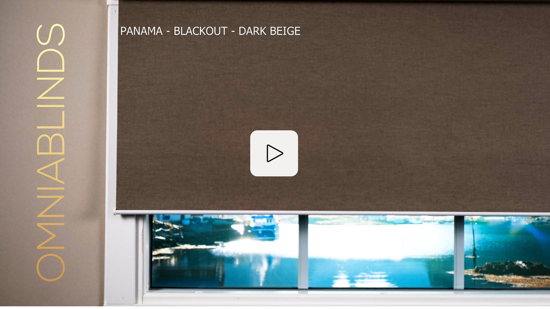 Panama - Blackout - Dark Beige - Smart roller shade