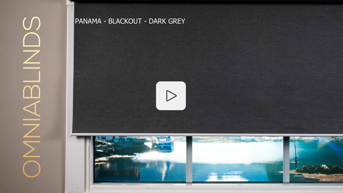 Panama - Blackout - Dark Grey - Smart roller shade