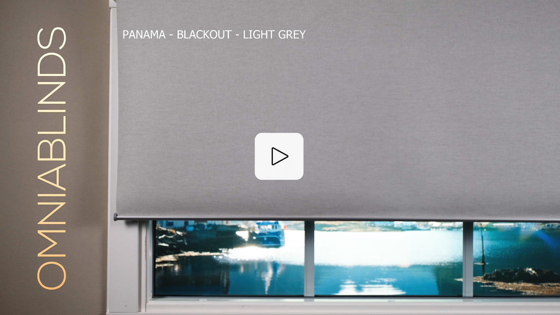 Panama - Blackout - Light Grey - Smart roller shade