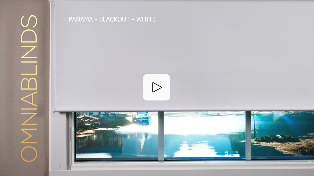 Panama - Blackout - White - Smart roller shade