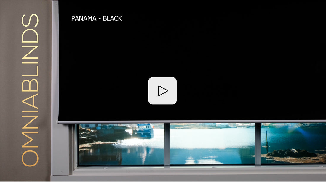 Panama - Black - Smart roller shade