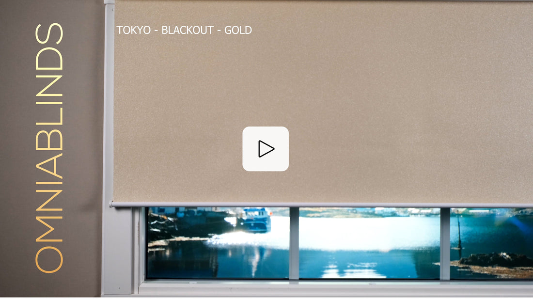 Tokyo - Blackout - Gold - Smart roller shade